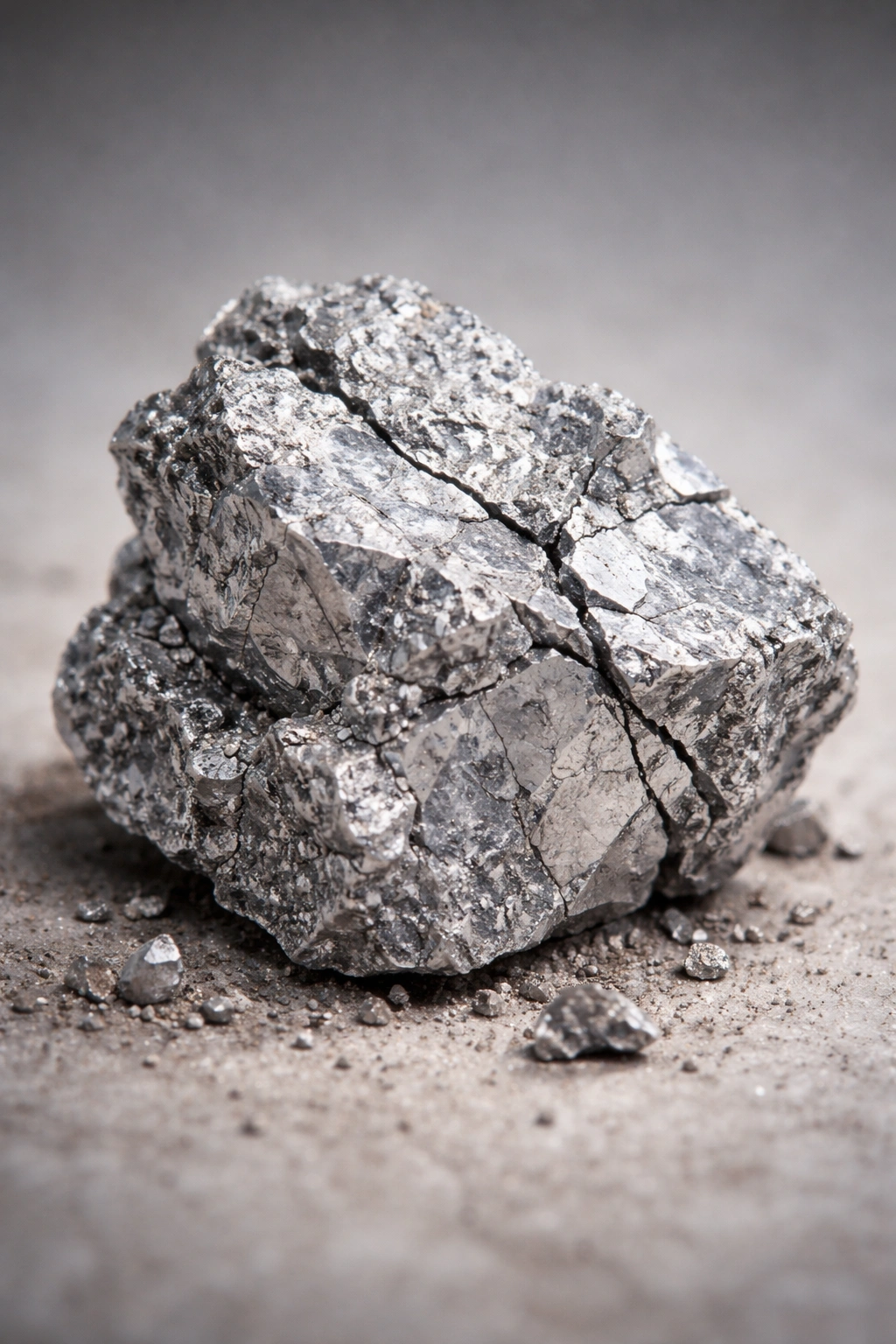Dull magnesium mineral specimen showing signs of deficiency
