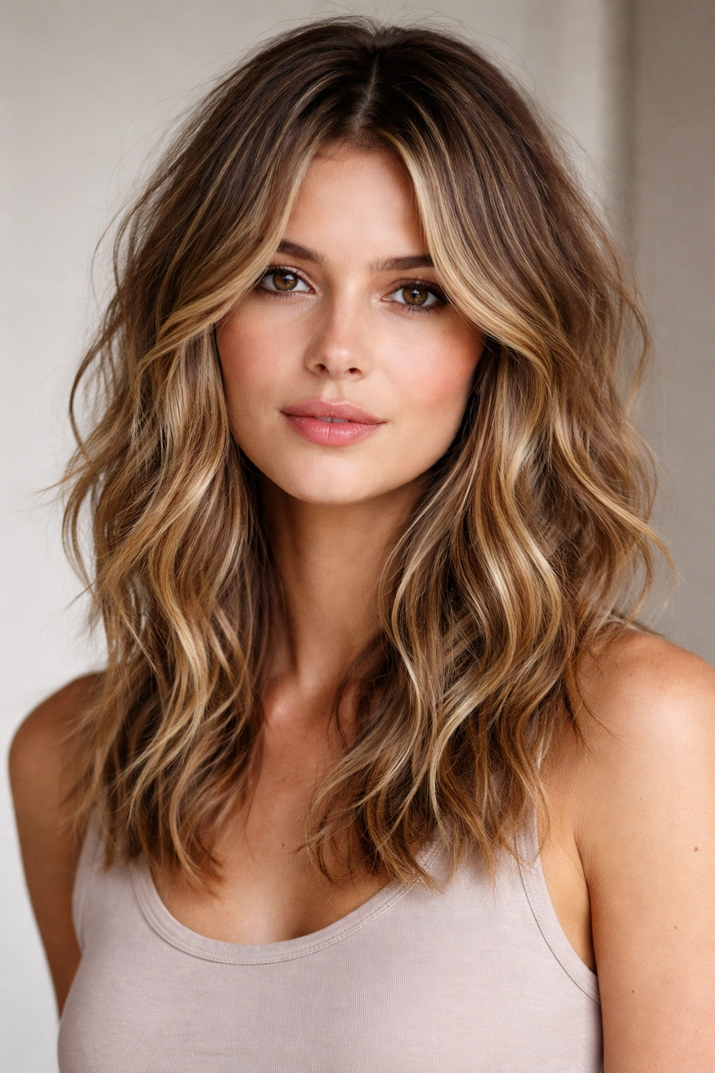20 Wavy Haircuts Women Keep Requesting In Salons 4 Medium-length textured waves with choppy layers