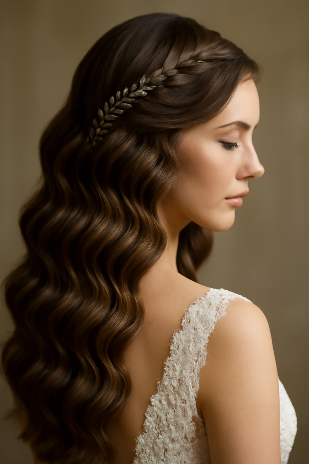 12 Dreamy Wavy Wedding Hairstyles for Every Length 9 Dramatic mermaid waves with integrated styling such as braids and pins