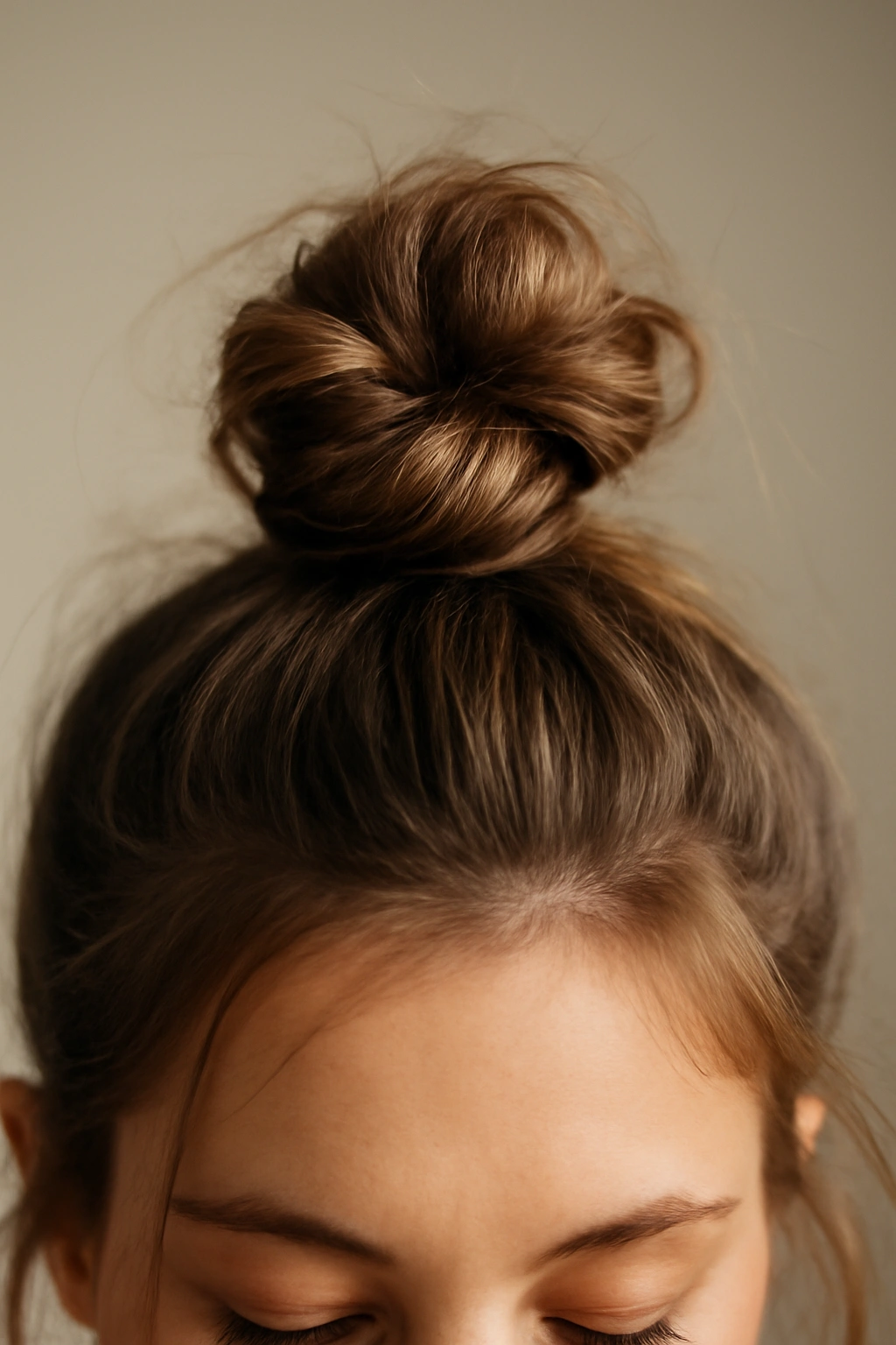 5 Easy Messy Top Knot Styles for Any Hair Length 5 Messy finger-twisted knot with multiple twists and elastic base