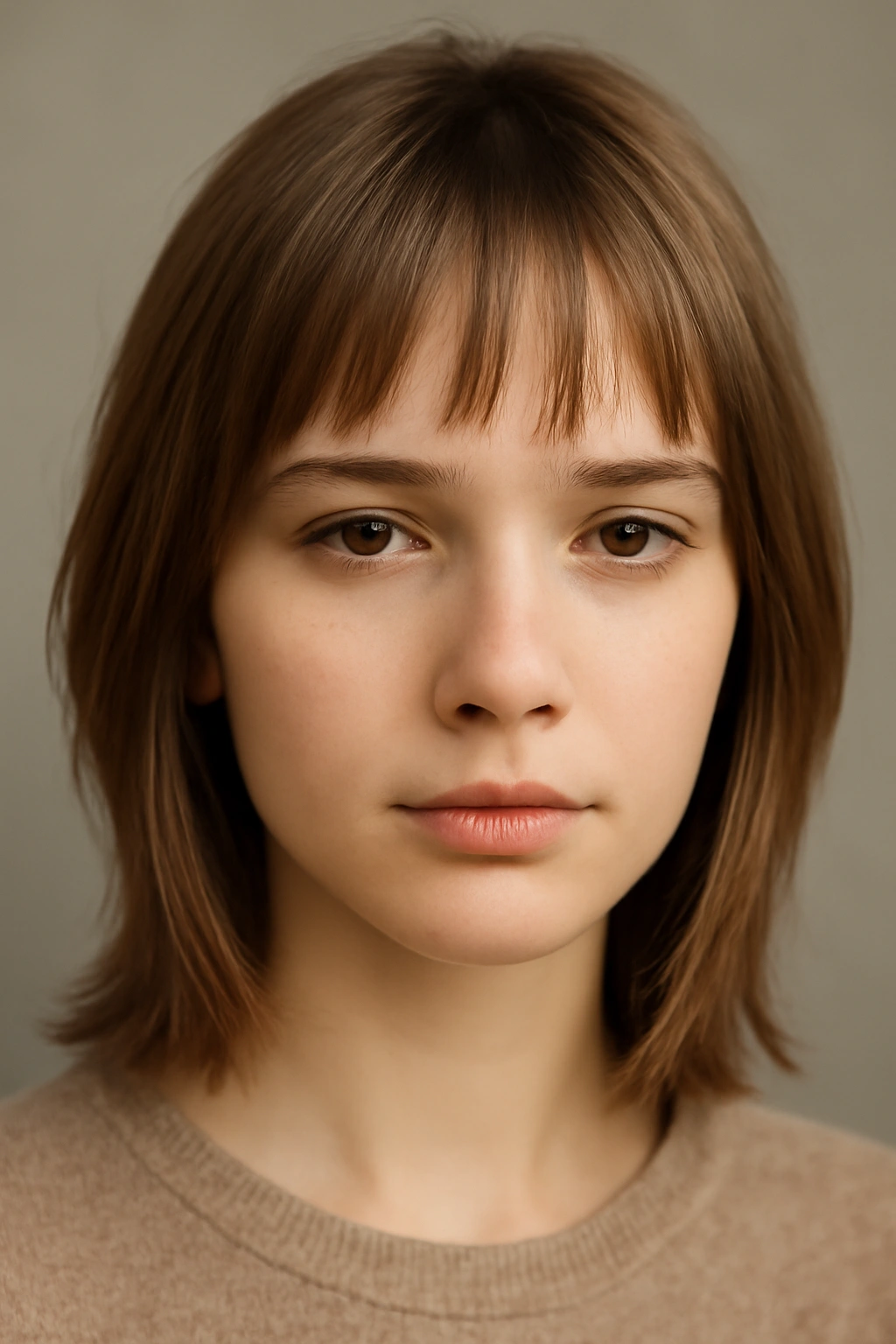 15 Wash and Wear Haircuts by Hair Texture 10 Micro bangs and layered sides on fine straight hair; face-framing.