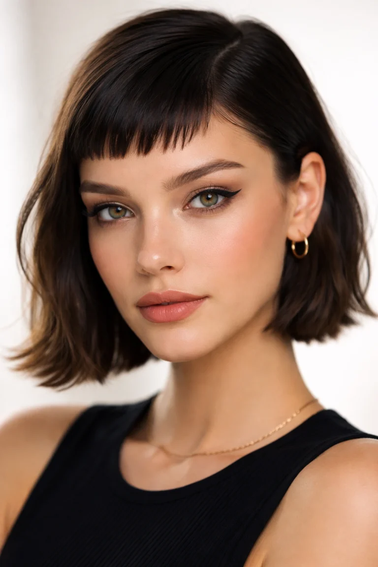 10 Face Framing Bang Styles With A Side Part