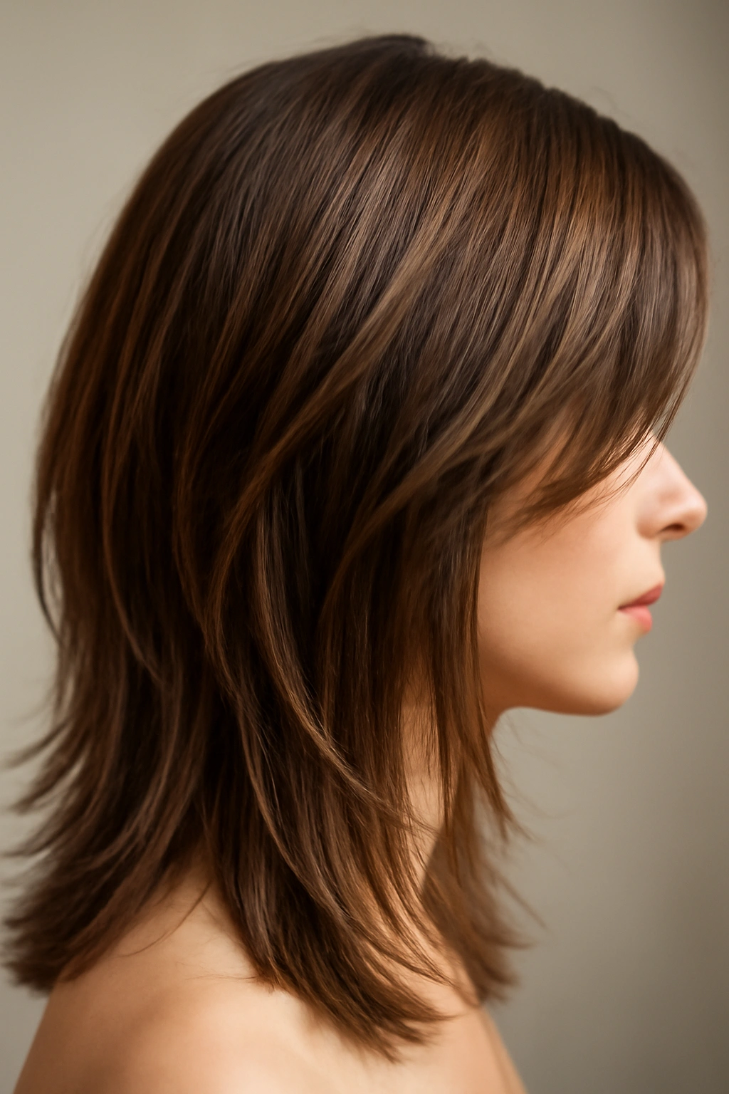20 Layered Styles That Instantly Elevate Your Look 7 Close-up of micro layered medium-length hair showing texture and movement