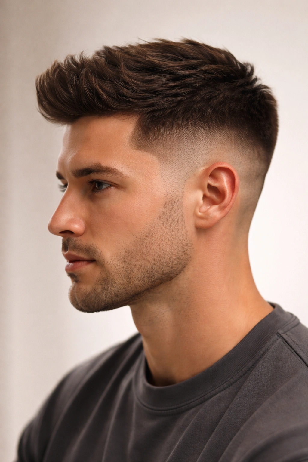 10 Temp Fade Haircuts For A Clean Sharp Look 3 Mid-level temple fade showing mid-temple transition and balanced look