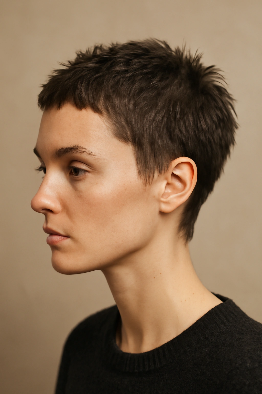 20 Short Shag Haircuts for Easy, Effortless Mornings 20 Ultra-short shag haircut near the scalp with visible texture
