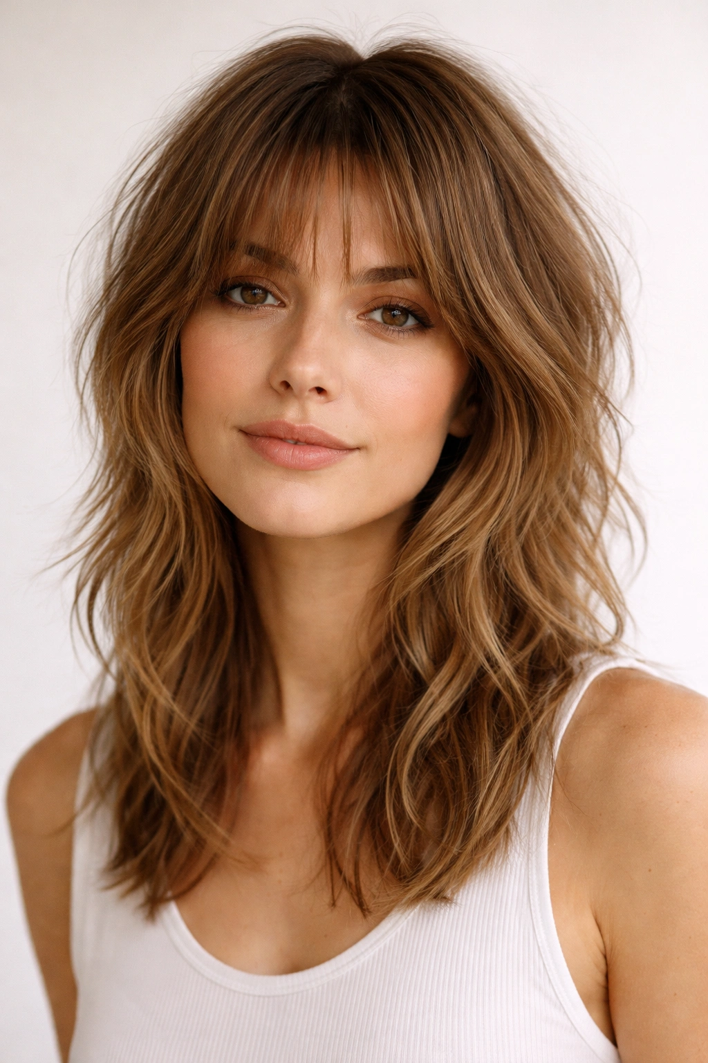 15 Shag Haircuts That Give Fine Hair More Body 15 Portrait of a person with a natural, low-maintenance shag that looks effortlessly styled