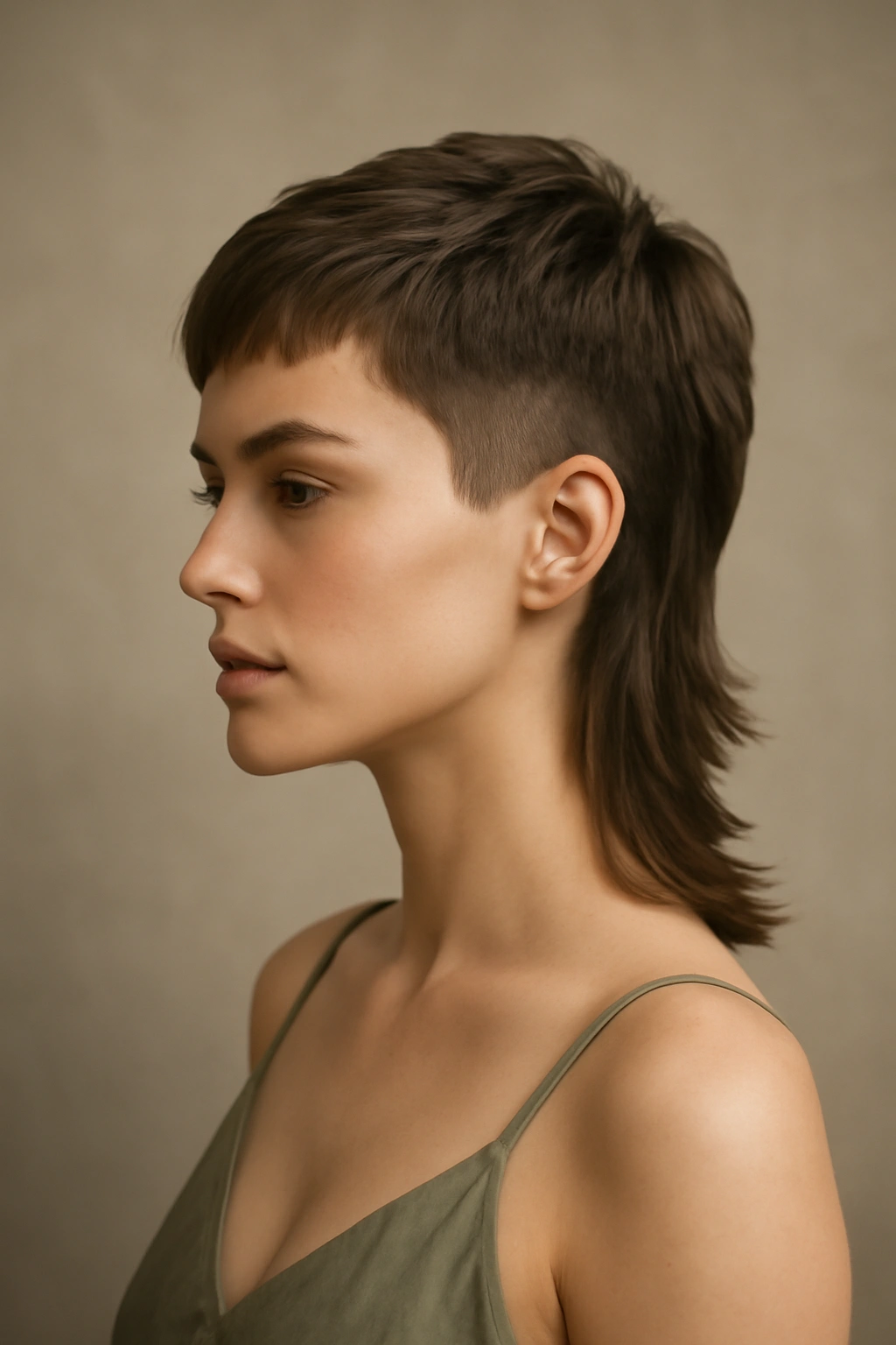 15 Short Hairstyles Any Bridesmaid Can Pull Off 9 Bridesmaid with modern mullet hairstyle featuring short top and longer back
