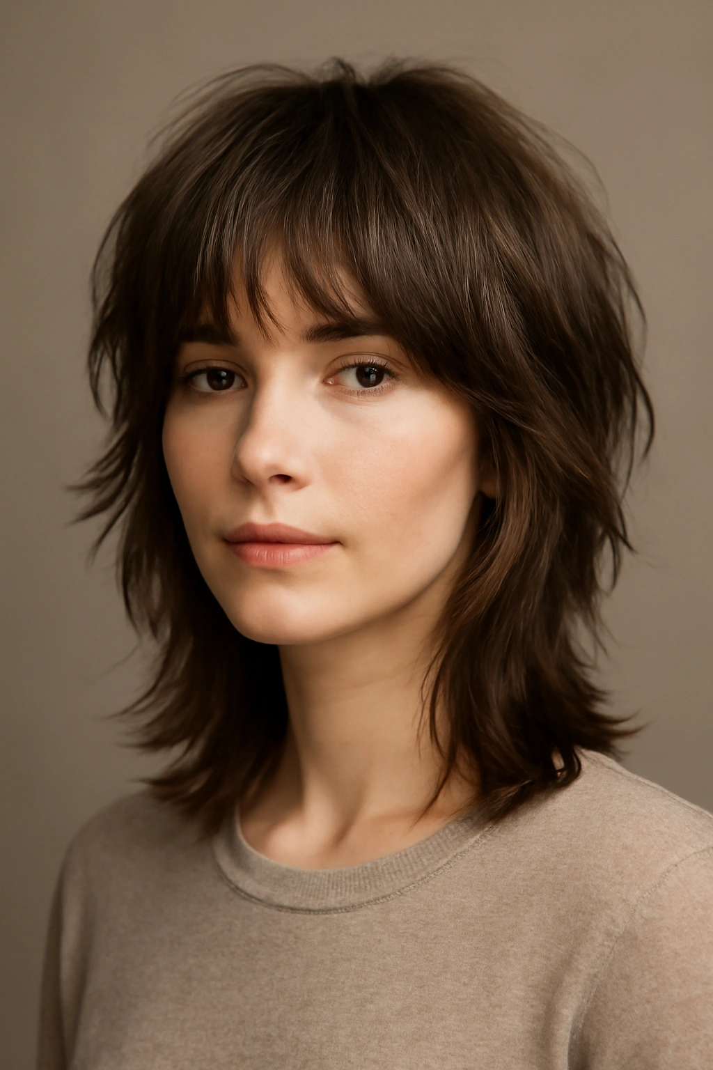 20 Shag Cuts That Instantly Upgrade Your Look 6 Modern shag hairstyle with wispy bangs integrated into top layers