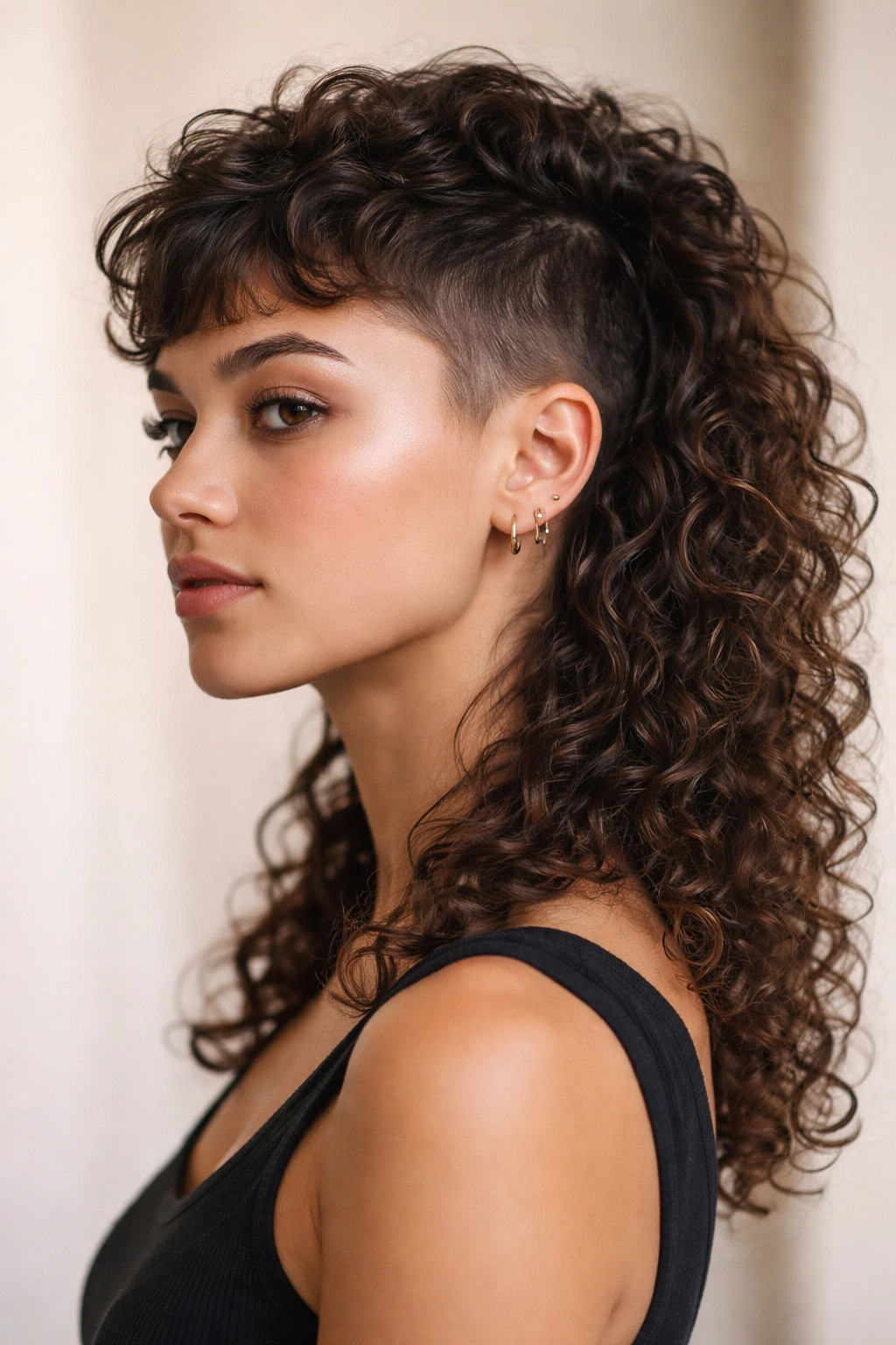 20 Short Curly Haircuts That Look Incredible 19 The Curl-Embracing Mullet: short crown and long curly back with bold texture