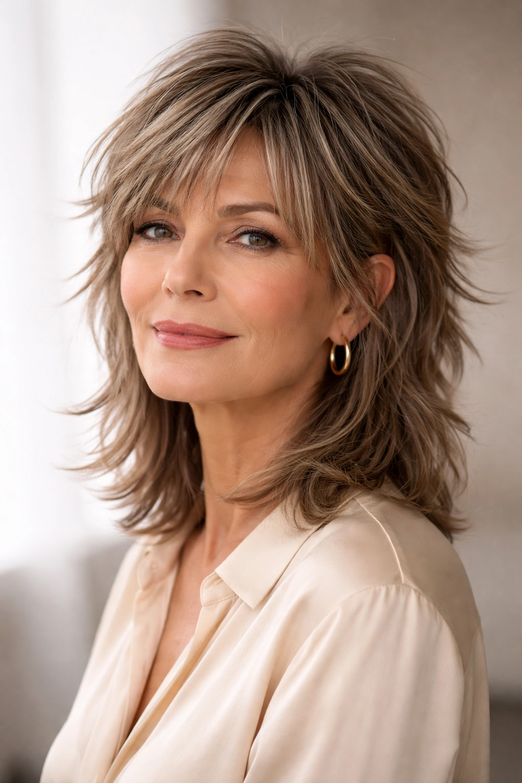 12 Chin Length Hairstyles For Women Over 50 10 Chin-length mullet with modern twist featuring short front and longer back