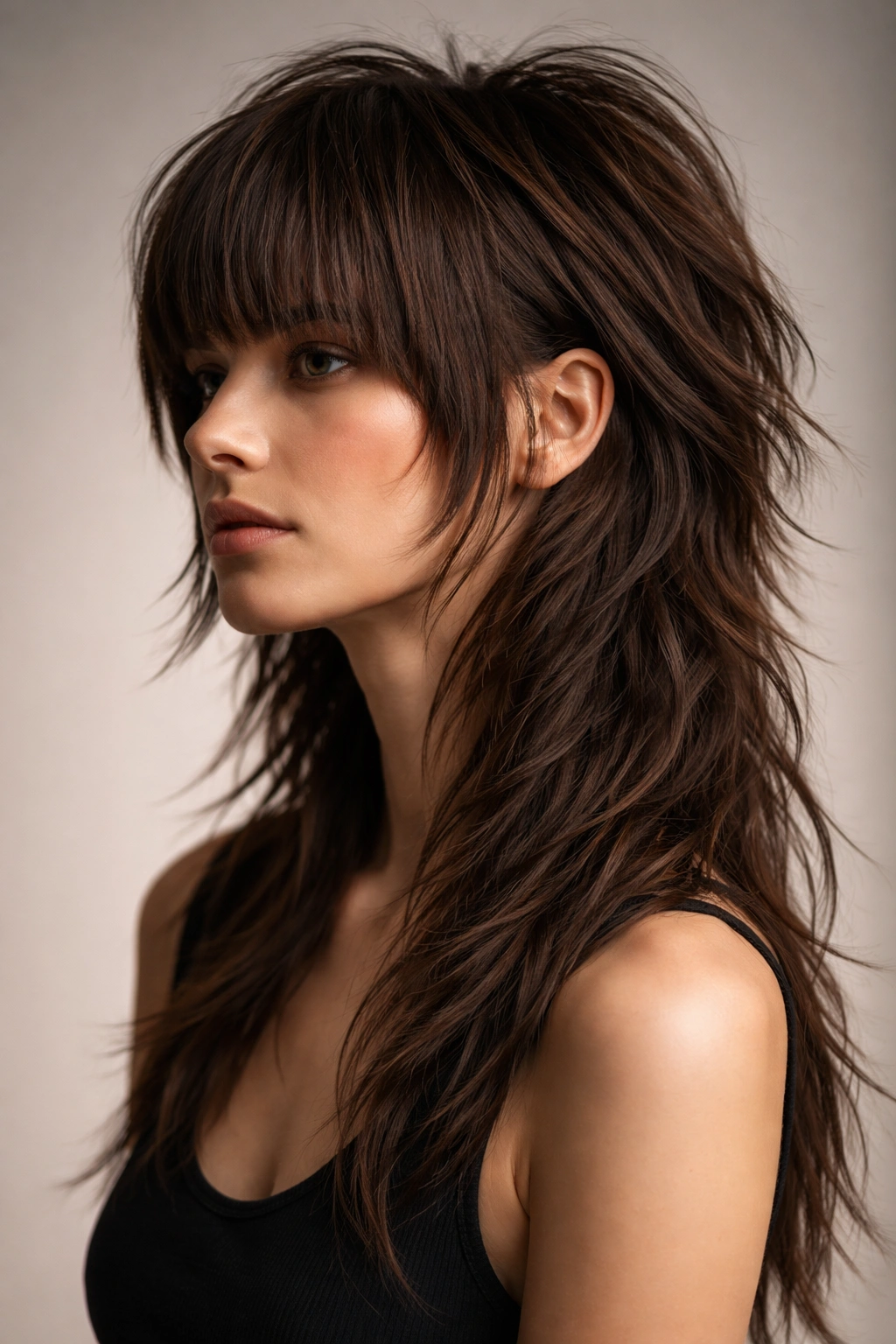 15 Mullet Shag Cuts With The Best Of Both Styles 2 Disconnected layers mullet shag showing clearly separated hair sections
