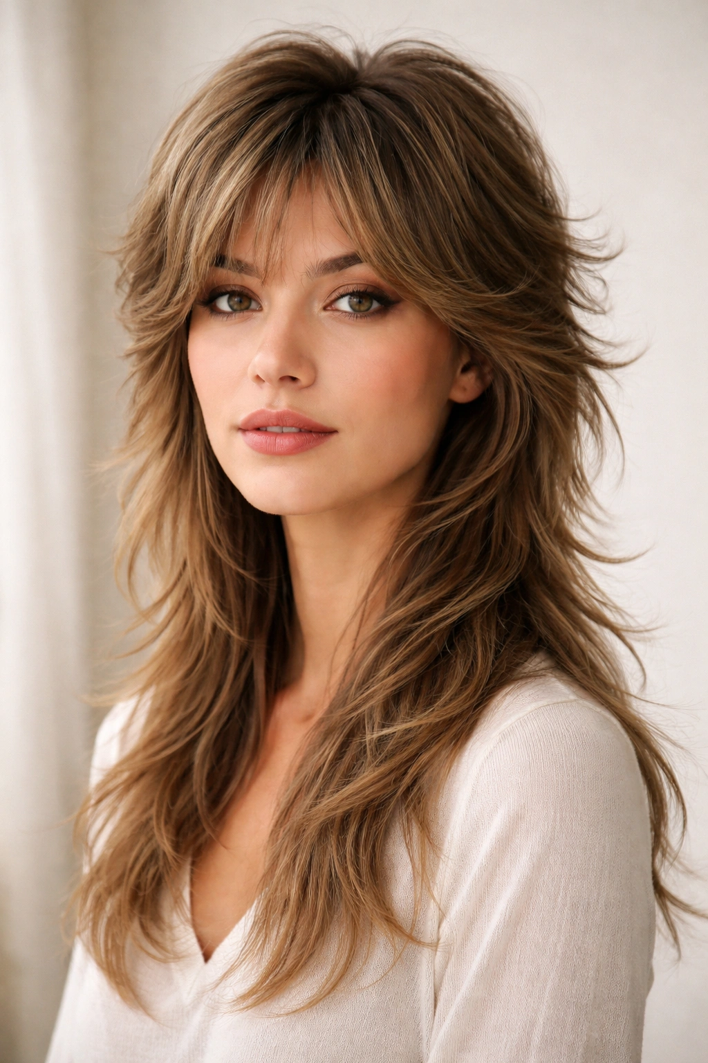 15 Mullet Shag Cuts With The Best Of Both Styles 5 Feathered mullet shag with soft feathered ends and long back