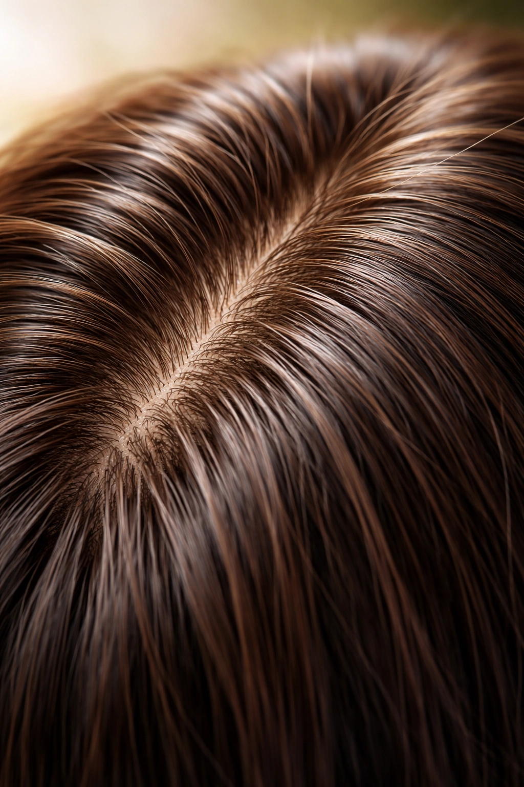 Healthy scalp with dense, vibrant hair shafts