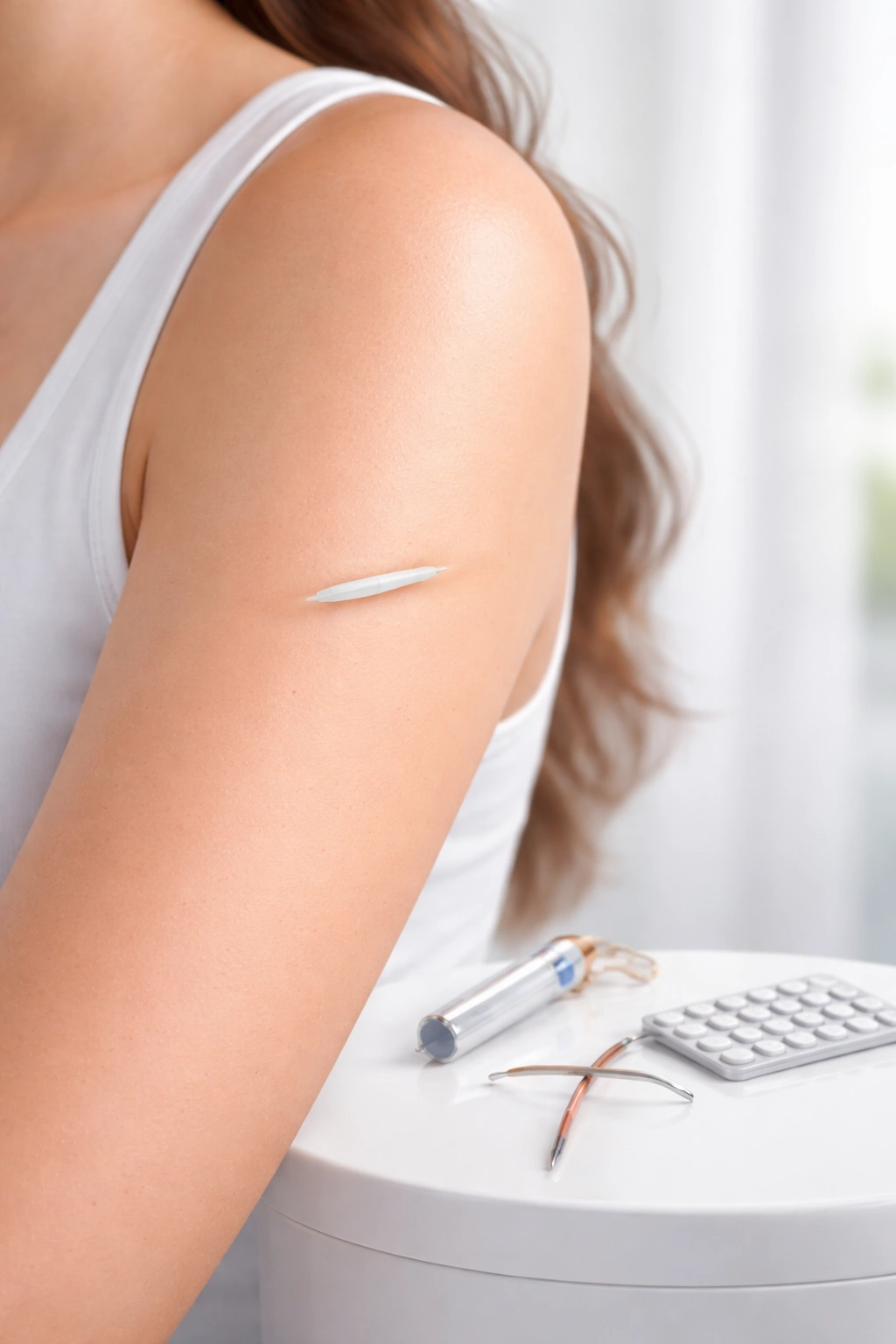 Nexplanon implant on upper arm for comparison