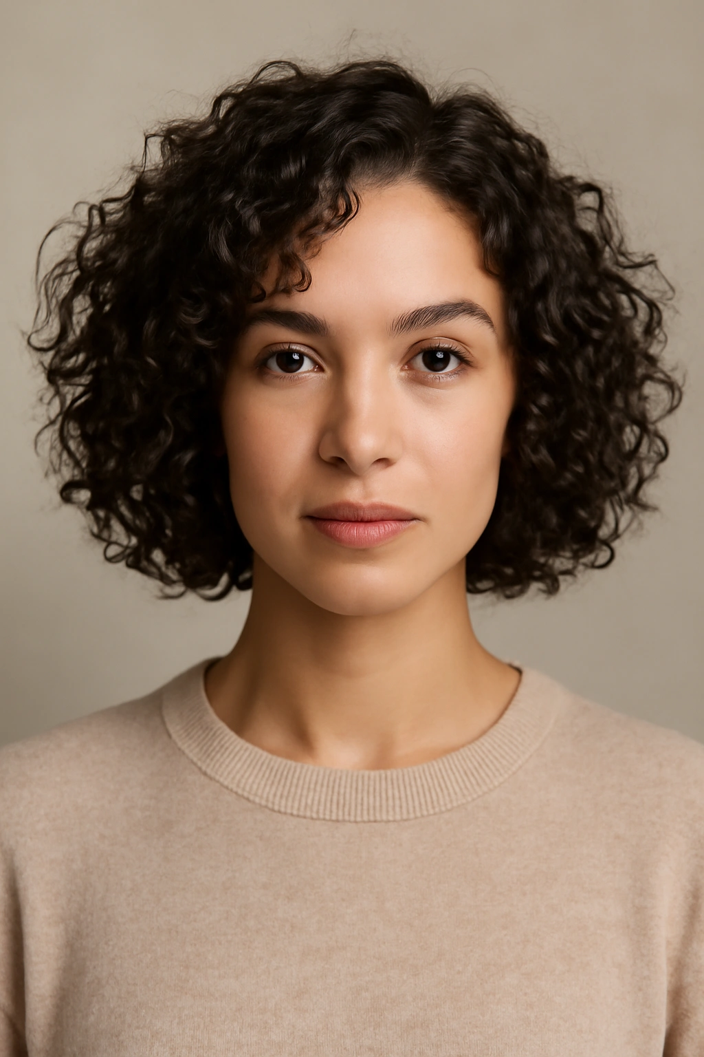 Oval-face textured bob showcasing balanced silhouette and texture
