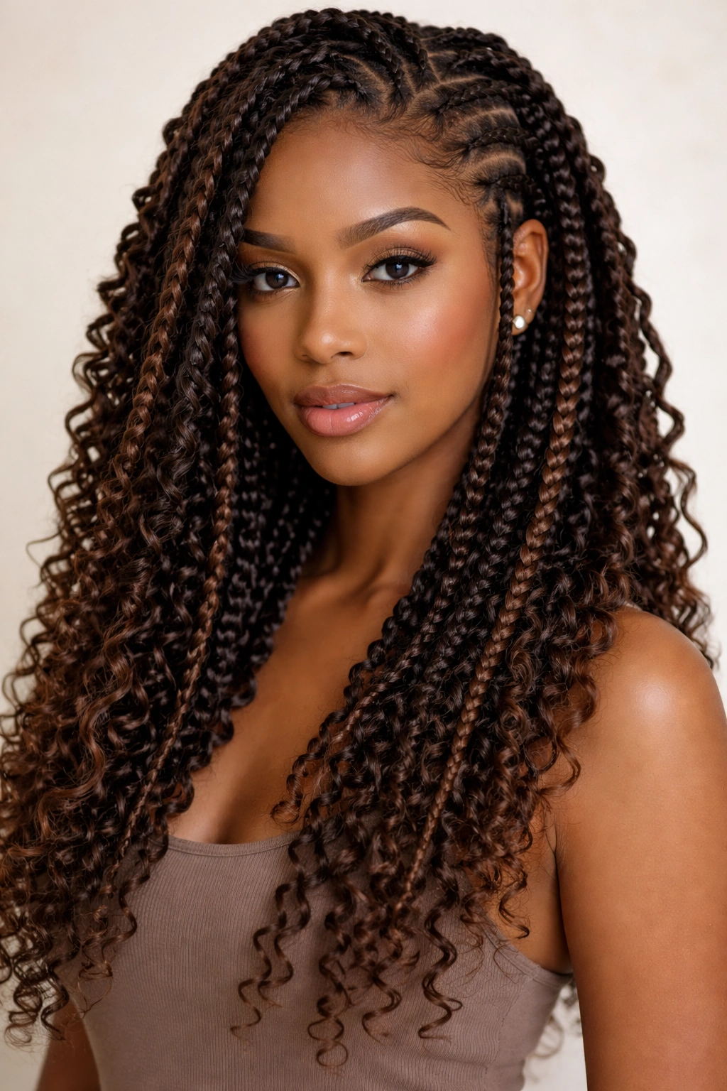 Passion twists with braided sections mixed in