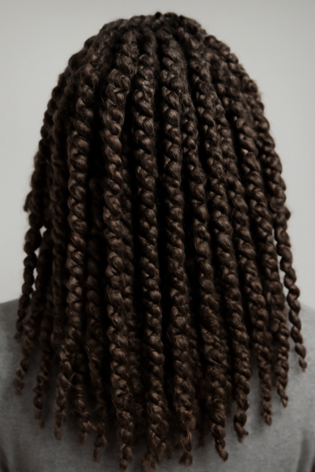 20 Hairstyles for Black Women Sorted by Hair Texture 2 Close-up of passion twists with extensions on coily hair, vine-like texture