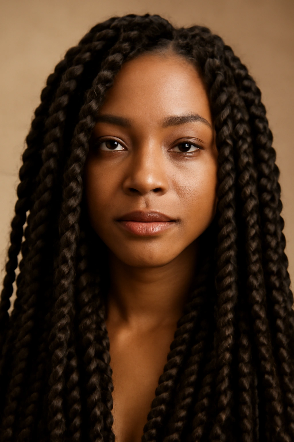 12 Protective Braids for Natural Hair to Bookmark 9 Close-up of chunky passion twists showing textured, protective twists.