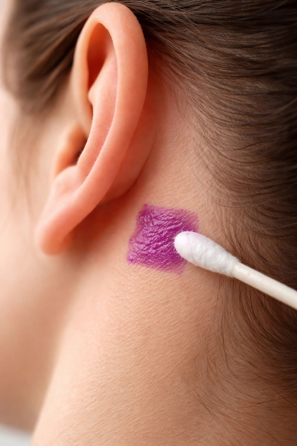 Patch test on skin behind the ear to check dye safety.