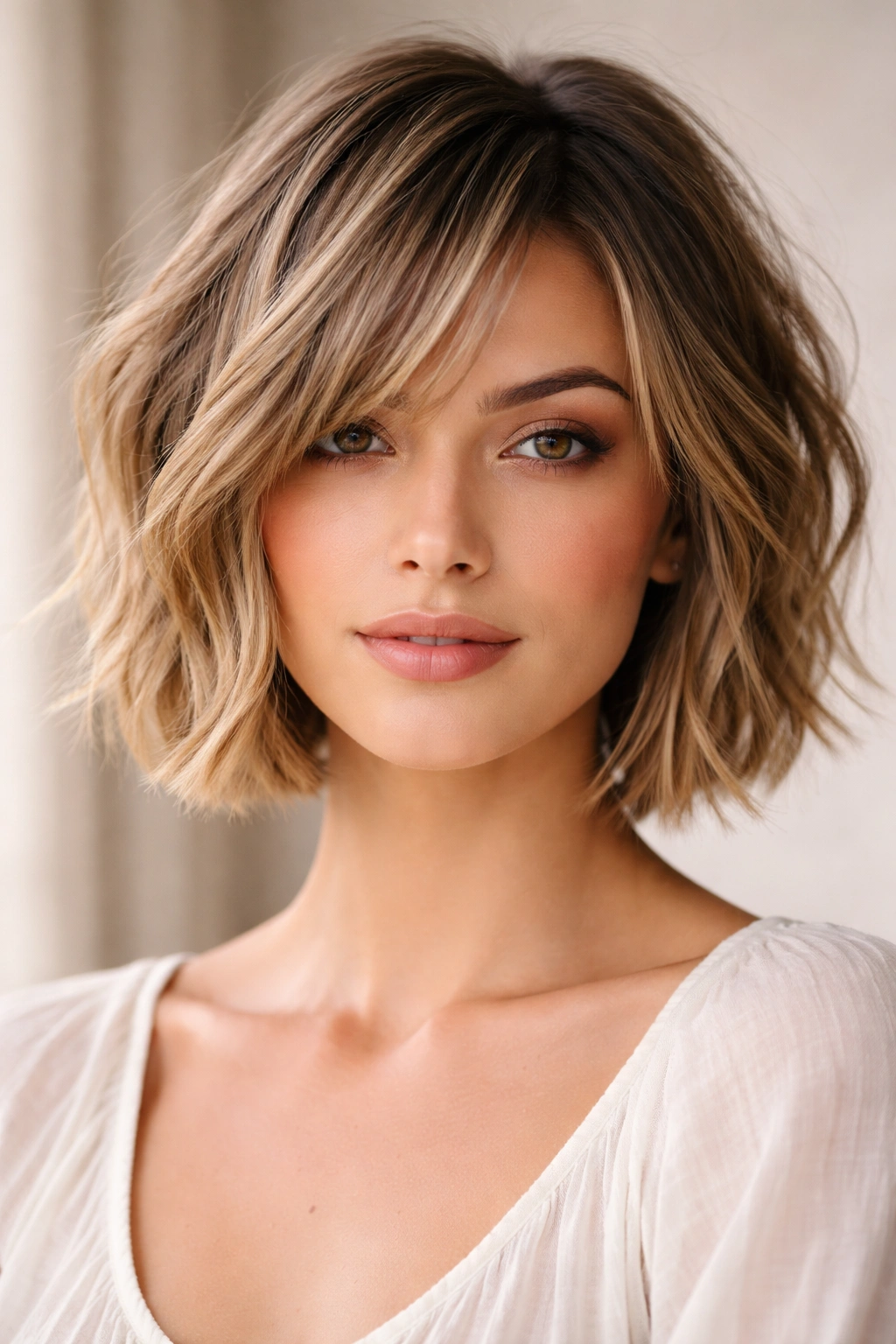 30 Short Haircuts That Flatter Almost Every Woman 22 Piece-y bob hairstyle with clearly separated textured pieces