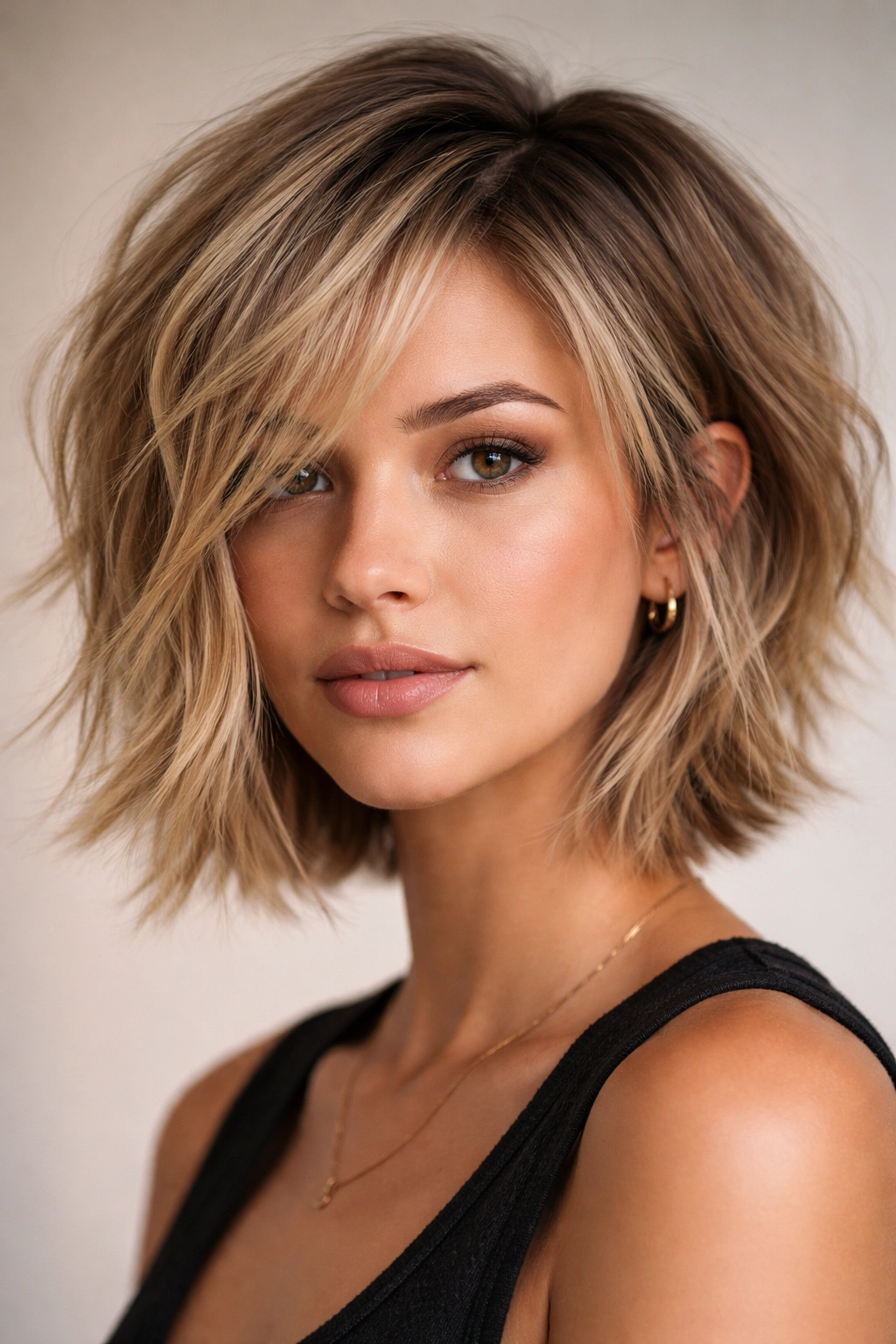 15 Layered Bob Haircuts For Thin And Thick Hair 11 Piece-y layered bob with textured ends showing defined pieces