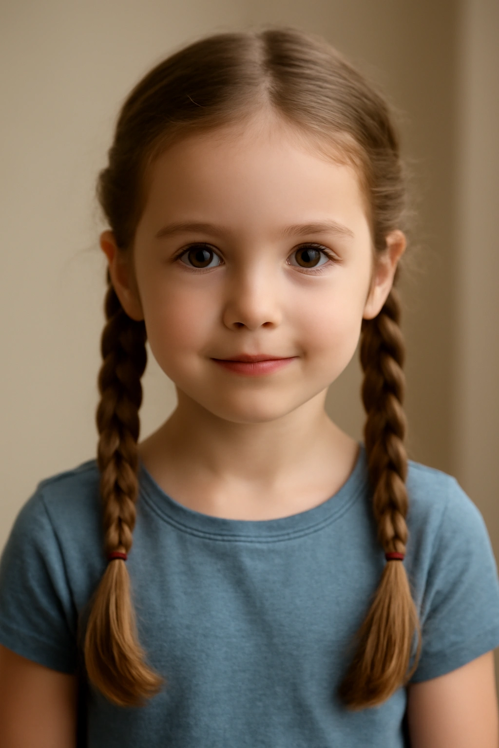 18 Kids Braid Styles That Work for School and Play 8 Front view of a child with two neat pigtail braids