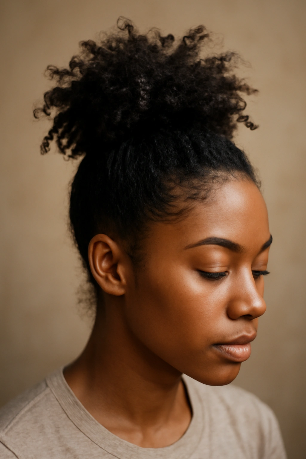 15 Easy Everyday Hairstyles for Black Women to Try 10 Pineapple updo with curls lifted at the crown
