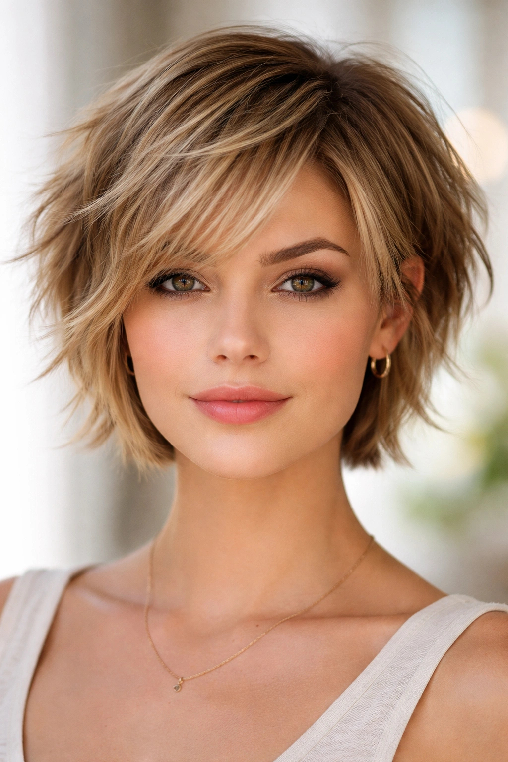 15 Choppy Haircuts That Work On All Hair Types 4 Ear-length choppy pixie bob with feathered layers and textured ends