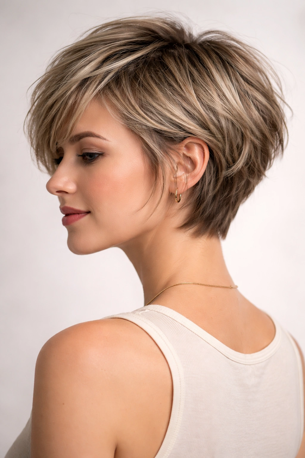 Soft pixie-bob hybrid with textured top and longer back