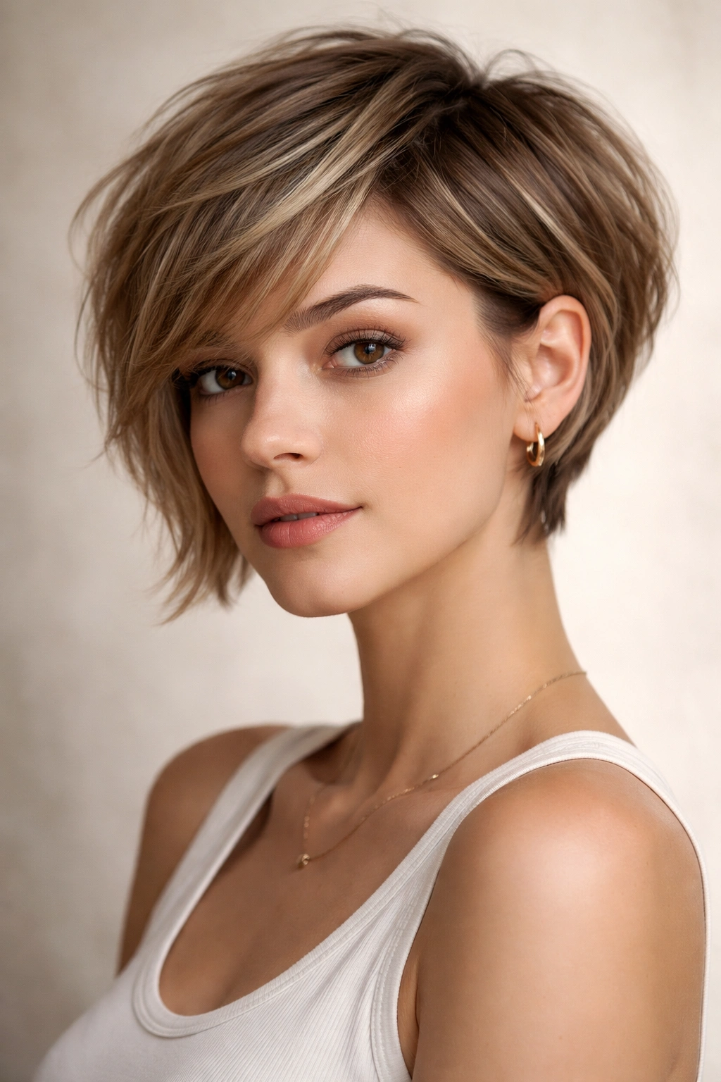 22 Bob Haircuts Flattering On Every Face Shape 11 Pixie bob hybrid hairstyle with texture and crown lift