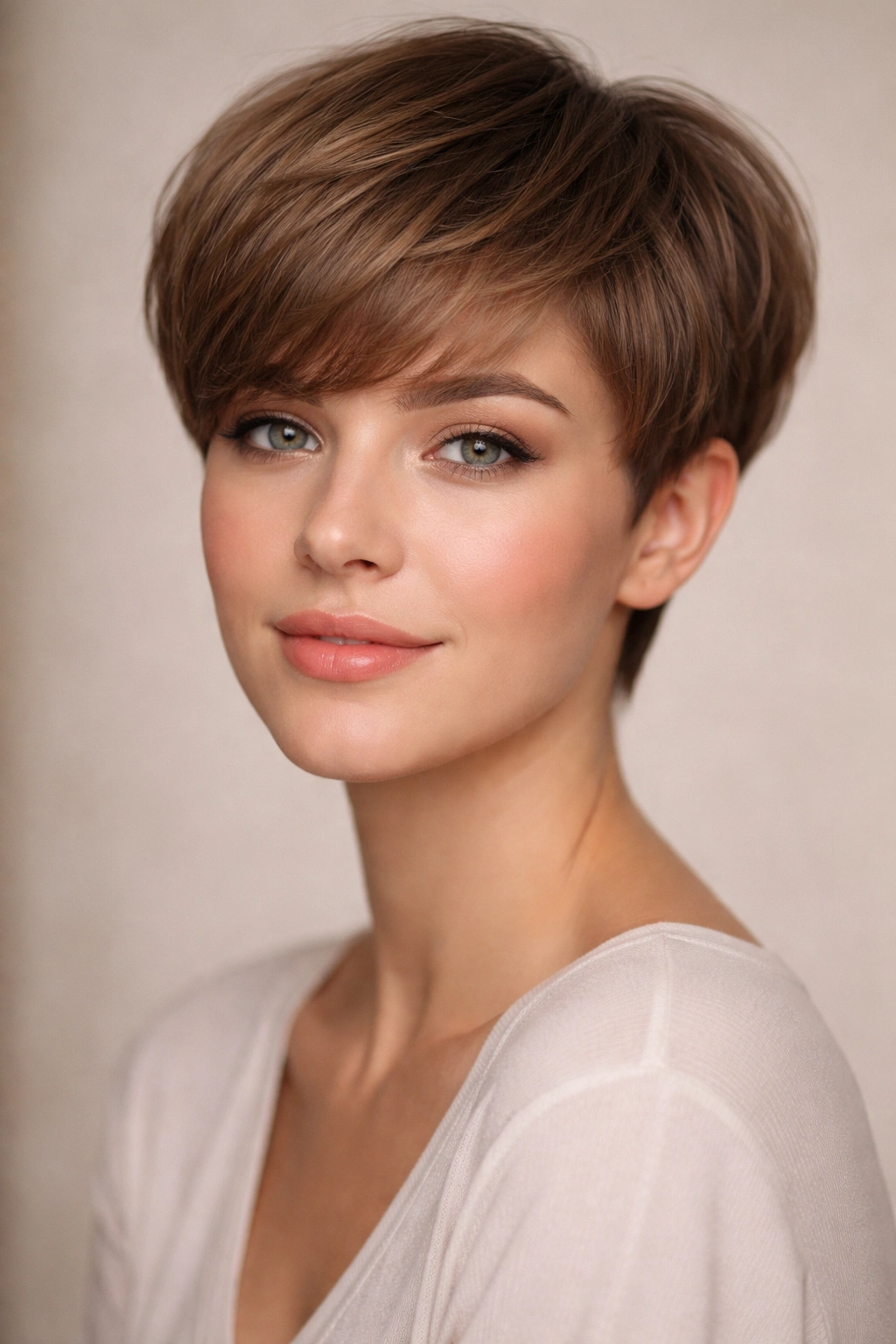 30 Short Haircuts Women Swear By And Rebook 20 Rounded pixie hairstyle with fuller top and soft curves