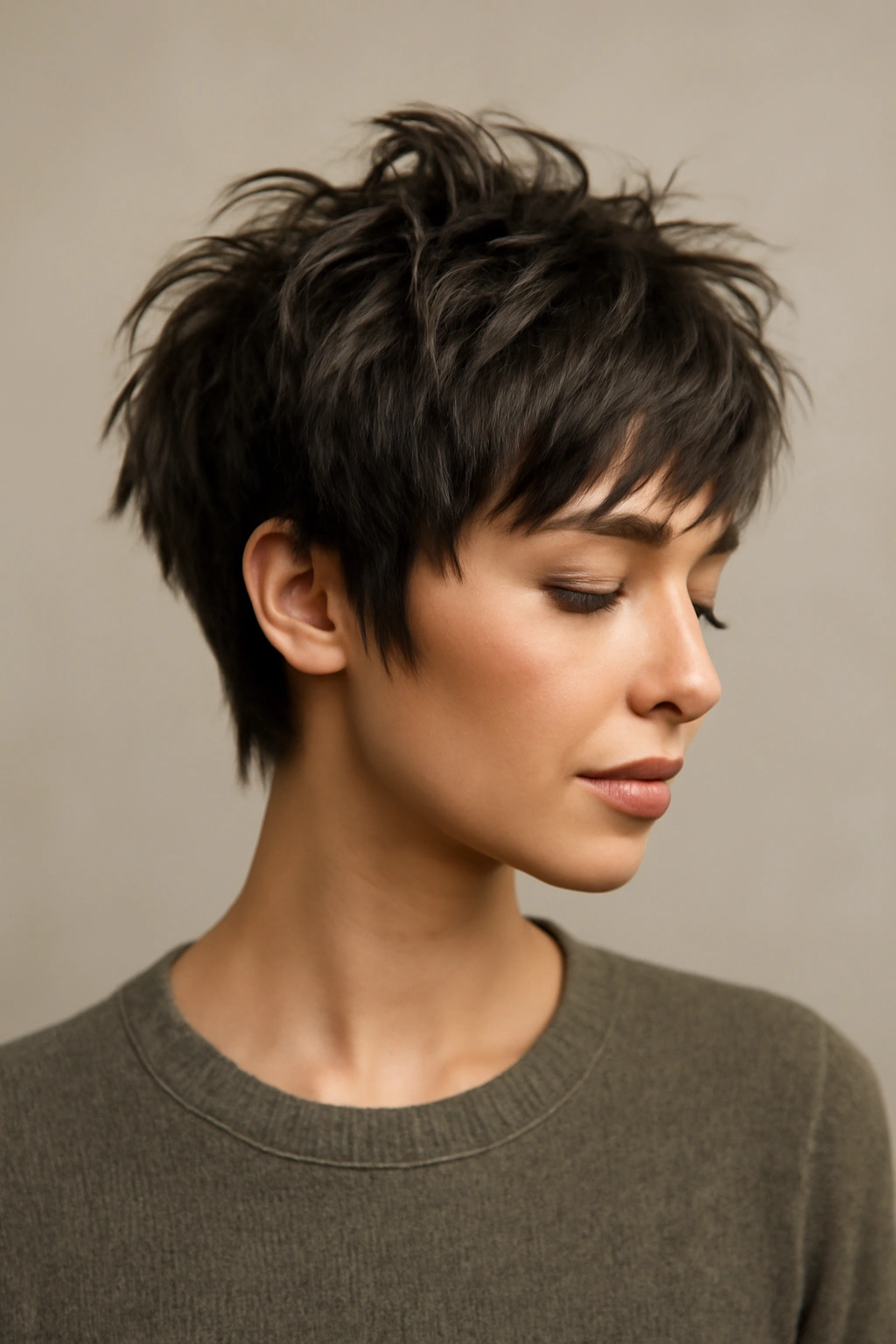 10 Cute Homecoming Hairstyles for Short Hair 4 Pixie shag textured short hair close-up