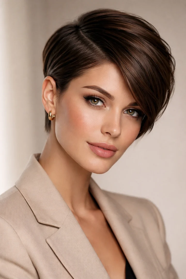 12 Side Part Short Haircuts That Look So Polished