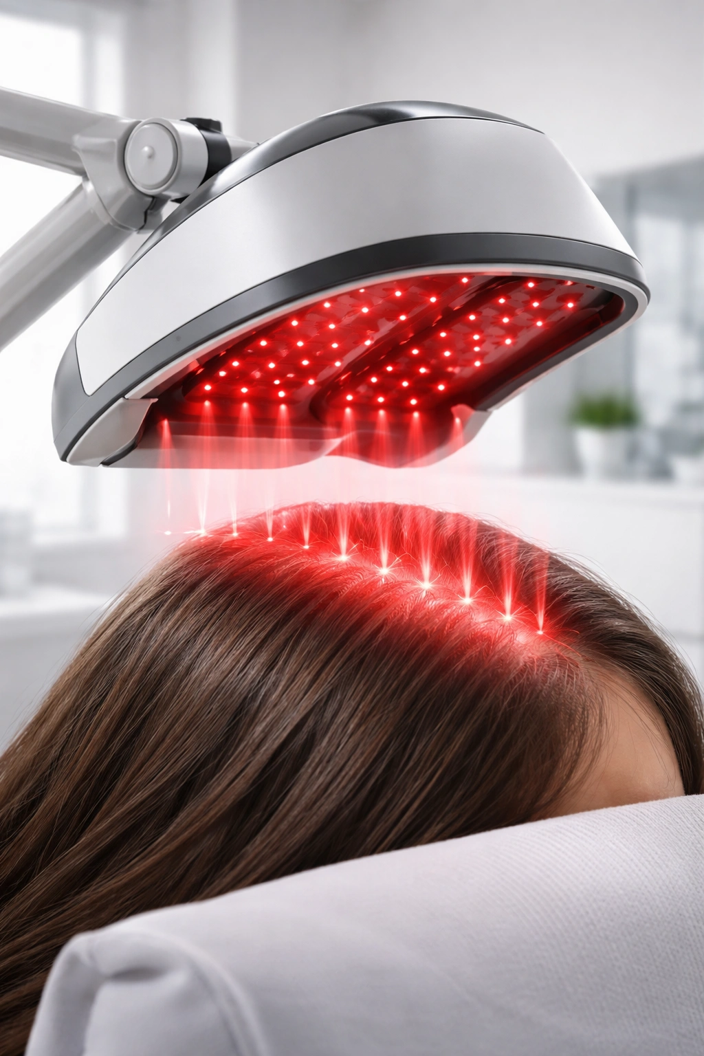 Minimalist view of a hair treatment device