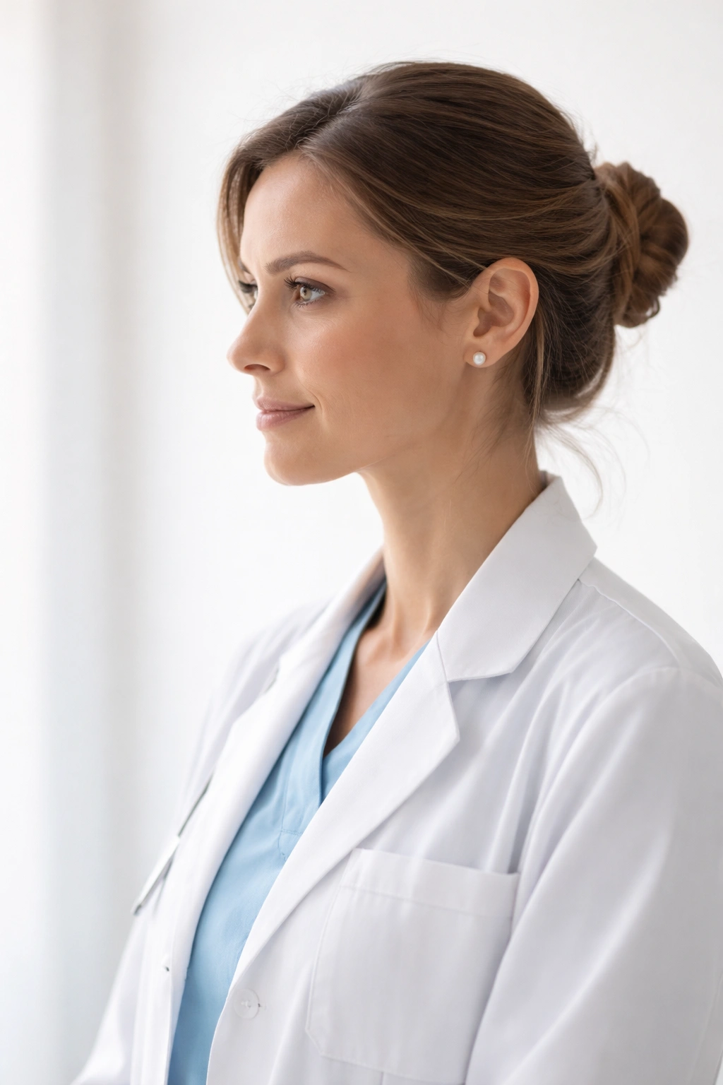 Silhouette of a hair health professional