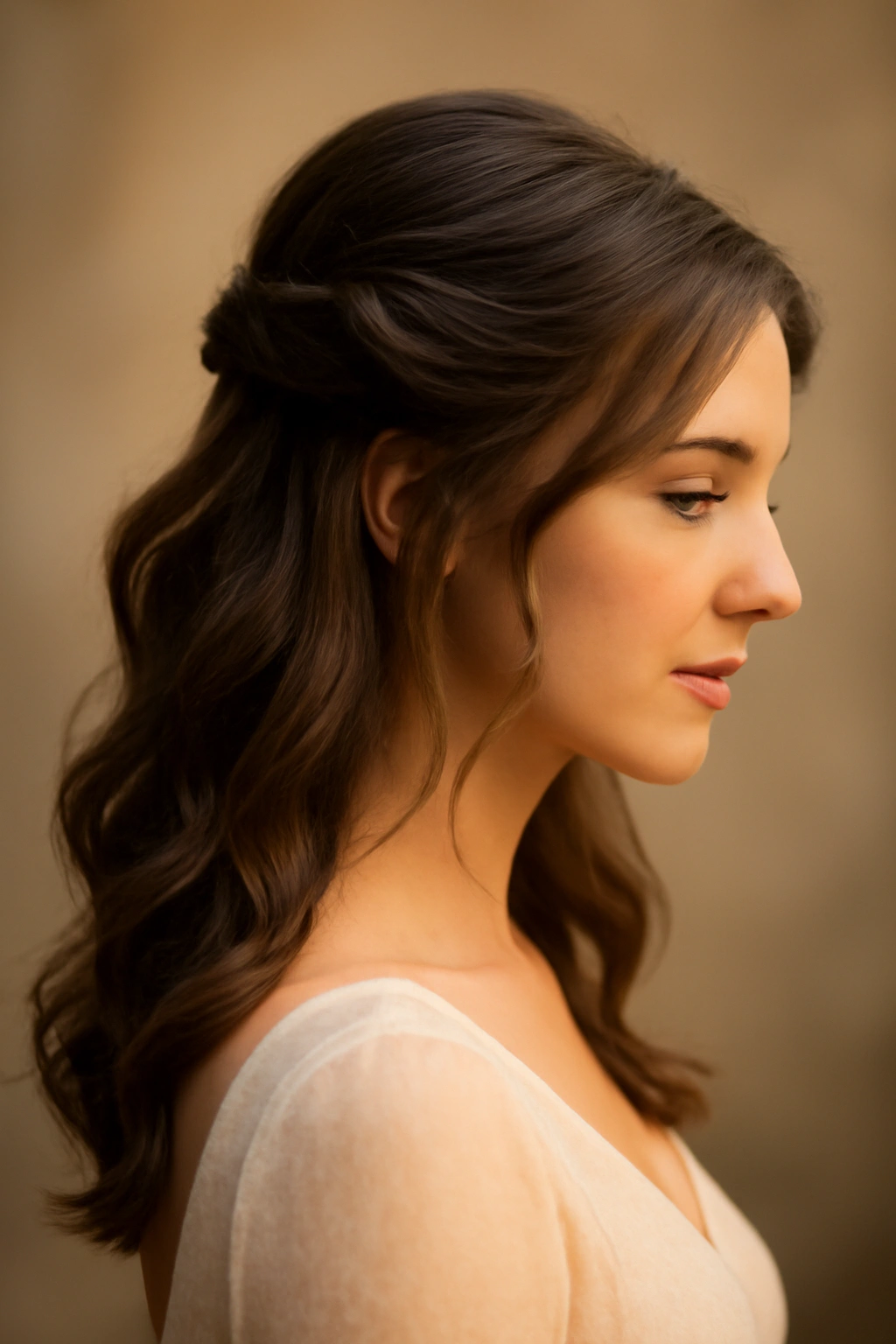 10 Effortless Hairstyles for Any Formal Event 10 Soft waves with sections pulled back and secured at the crown