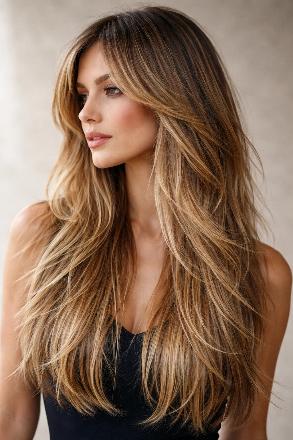 25 Long Haircuts For Women With Every Hair Type 24 Razored-cut hair with feathered texture and separation