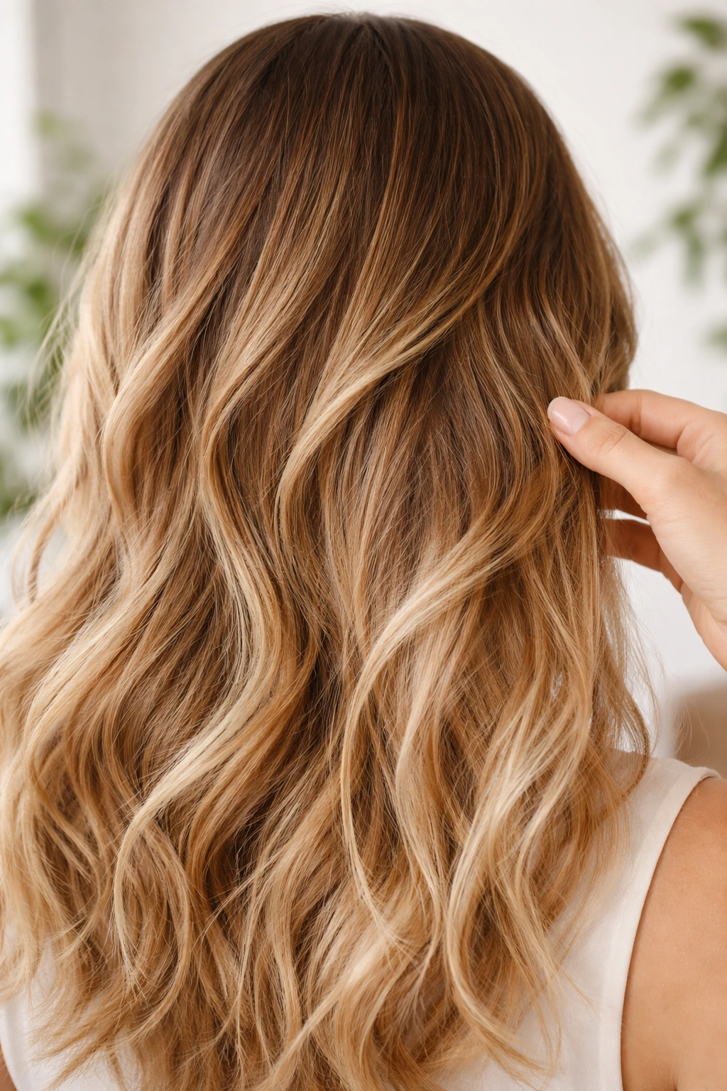 Hair with natural, subtle lightening