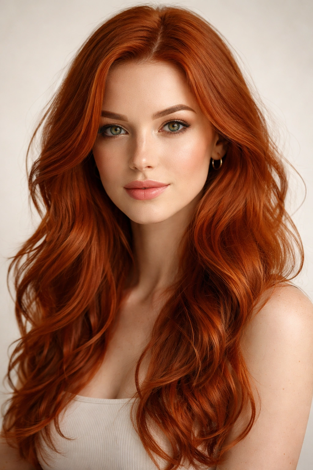 Close-up portrait of a woman with red hair to convey higher prevalence in women