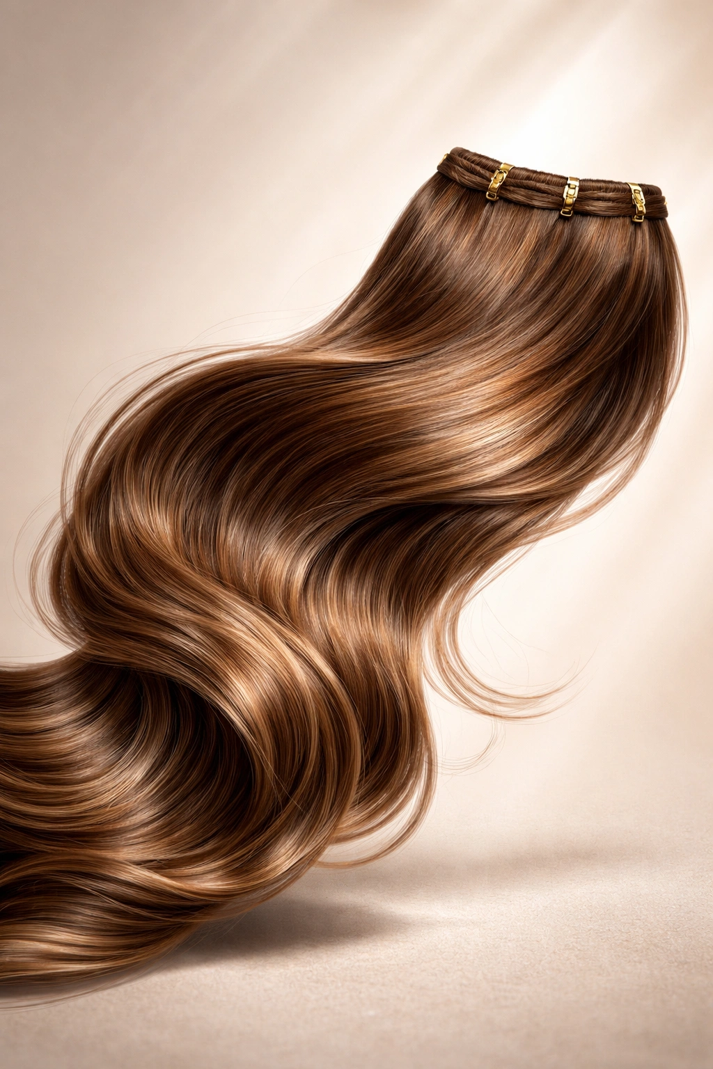 Flowing Remy hair extension with natural shine and smooth texture