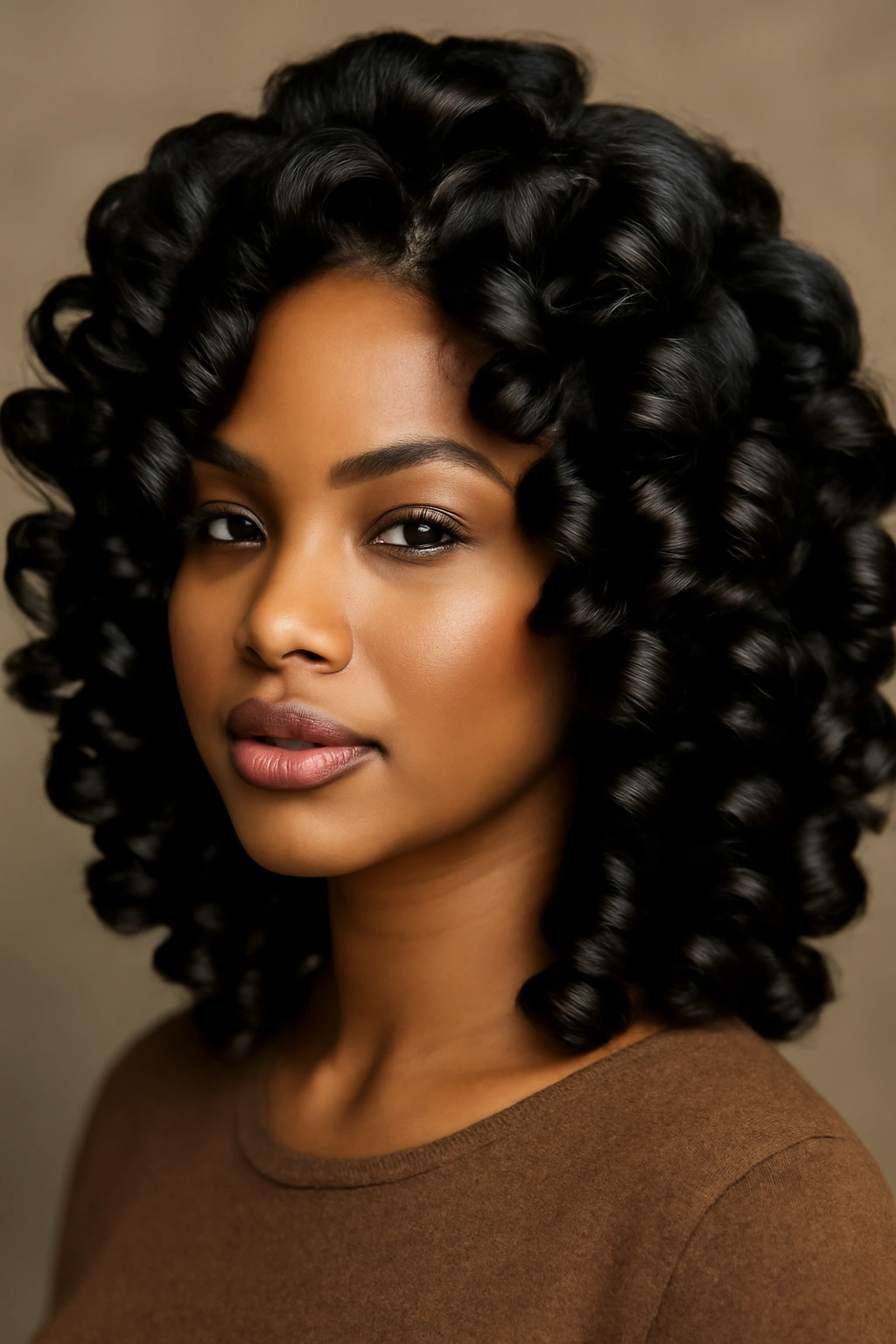 12 Fall Hairstyles Black Women Will Look Great In 9 Glossy defined roller-set curls with bright shine.