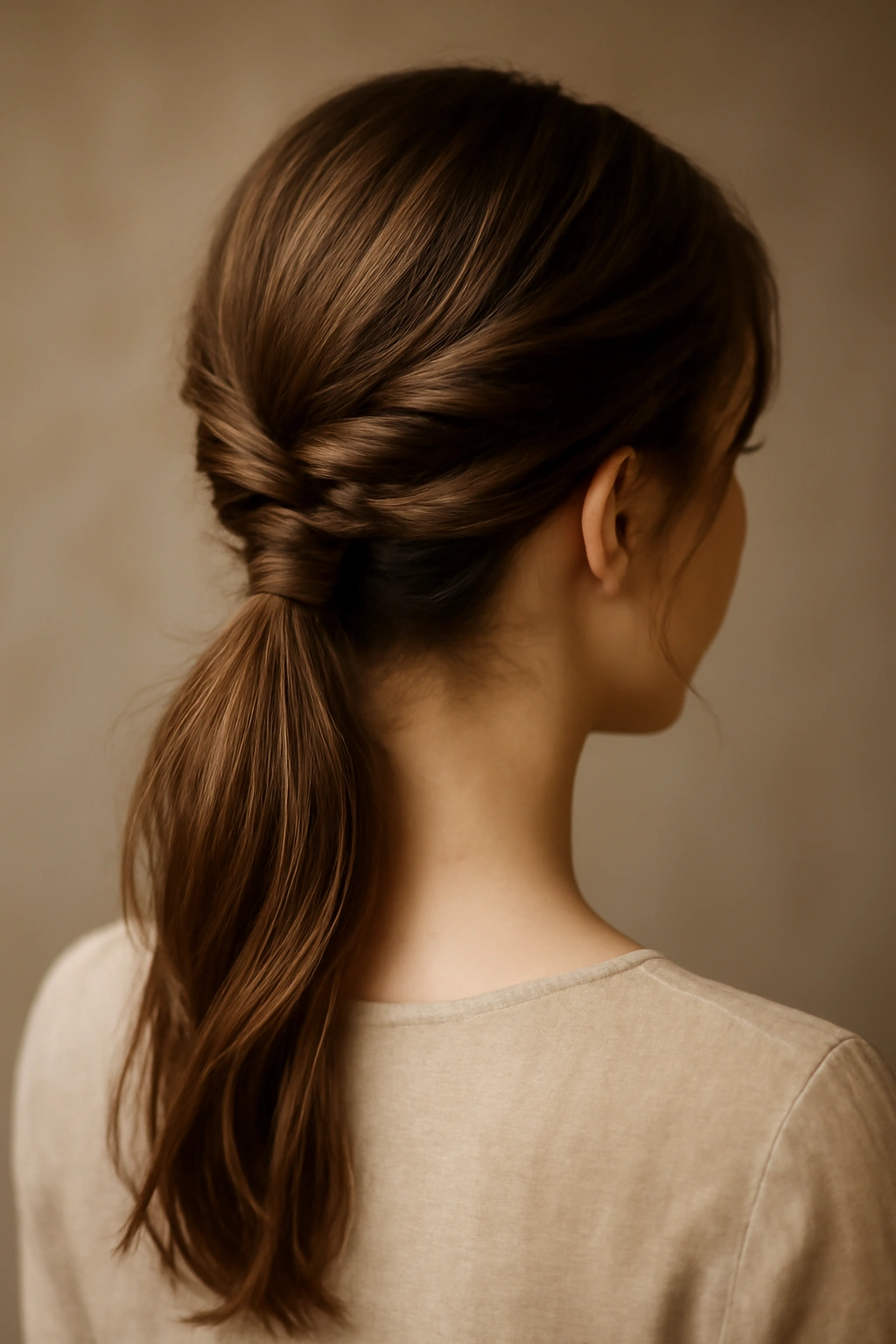 10 Effortlessly Polished Hairstyles for Your Birthday 10 Low ponytail at nape with wrapped base and textured twists