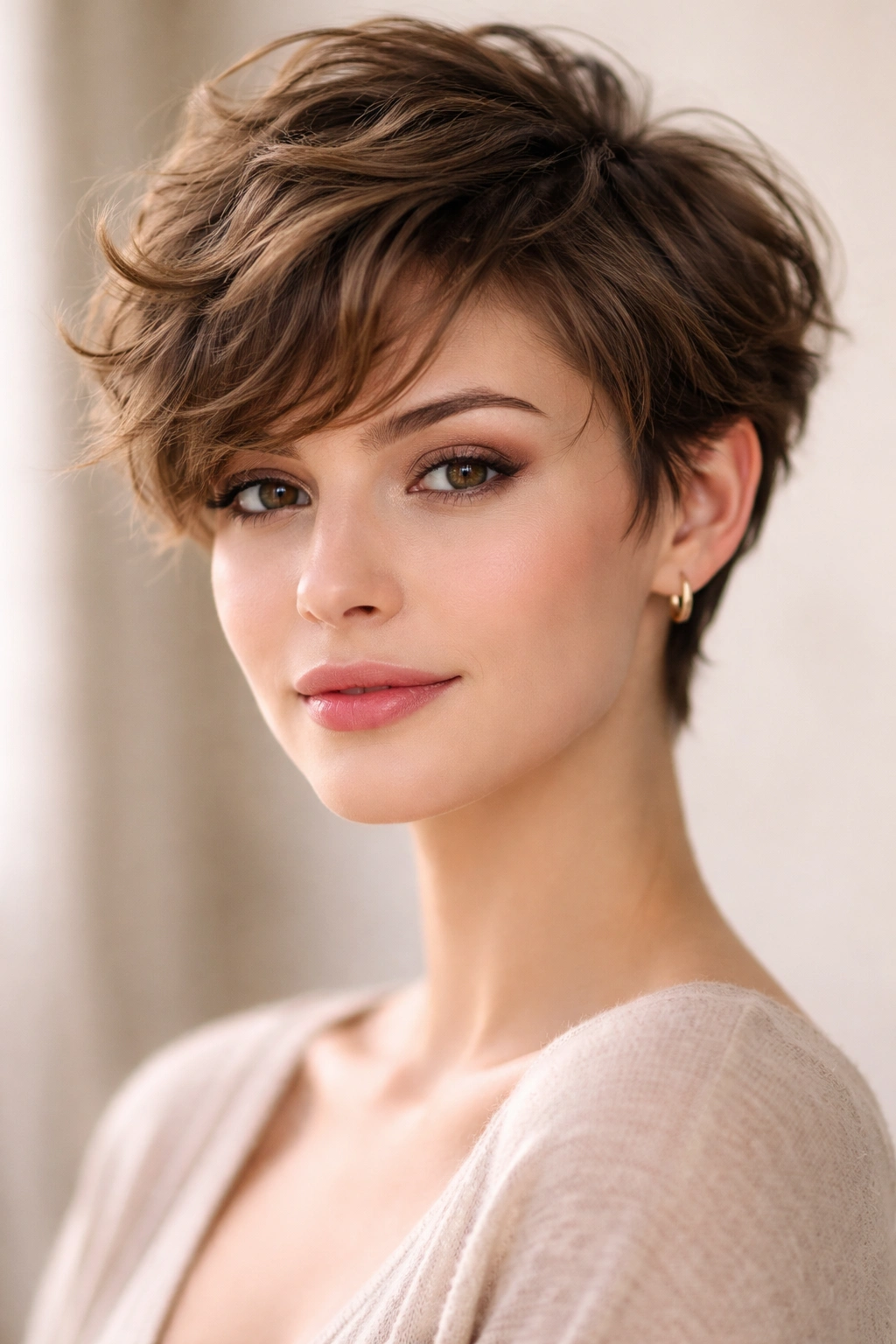 30 Short Haircuts Women Swear By And Rebook 28 Romantic wavy pixie hairstyle with soft waves on top