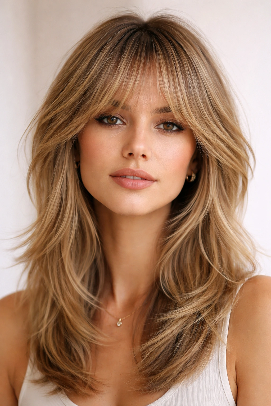 15 Short Shag Haircuts With Lived In Texture 5 Head-and-shoulders portrait showing seamless blended shag with smooth texture.