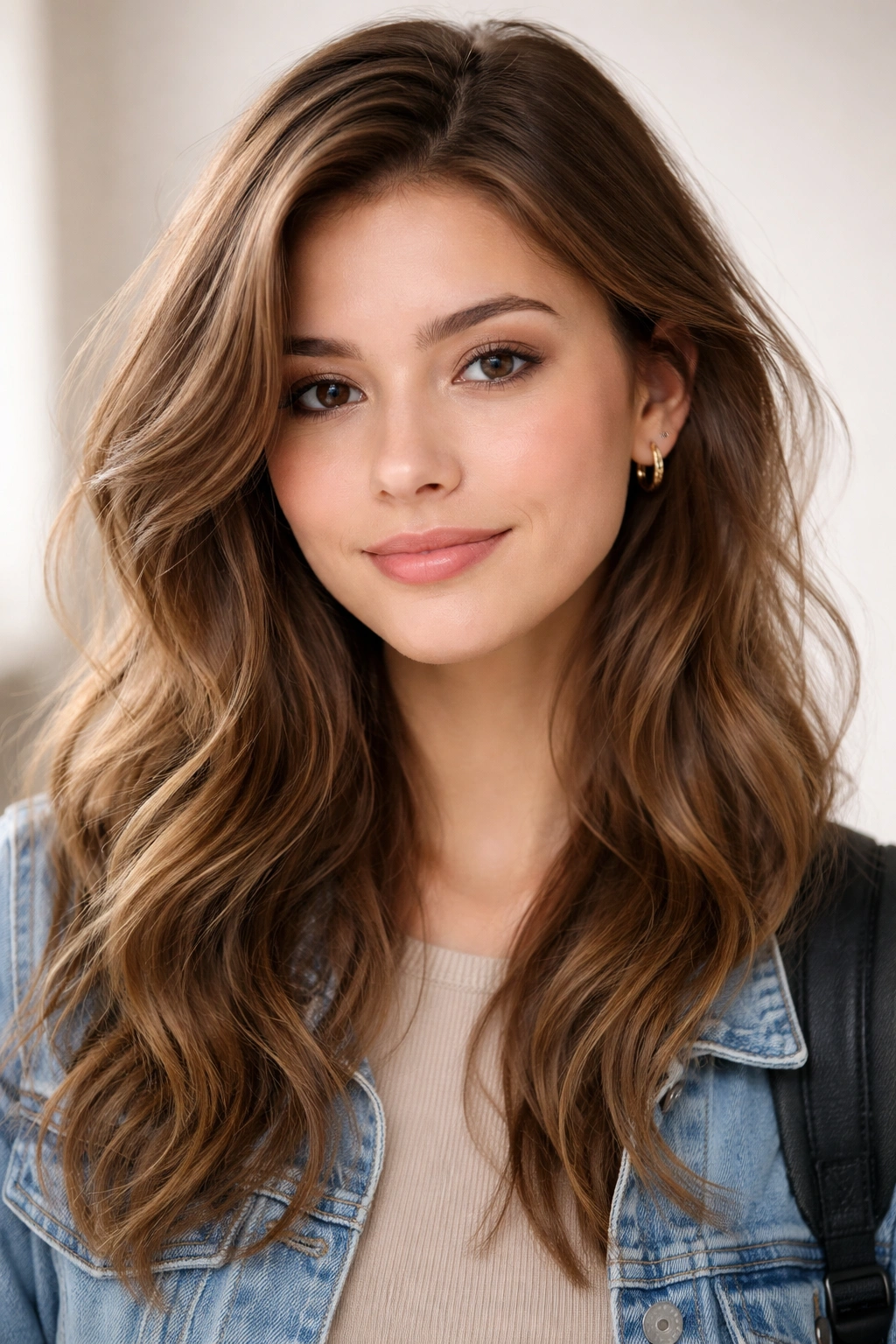 Close-up of textured second-day hair with natural oils and subtle shine
