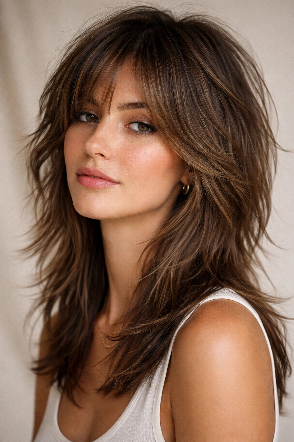 12 Face Framing Layer Cuts For Every Hair Length 6 Shag haircut with tapered face layers for texture