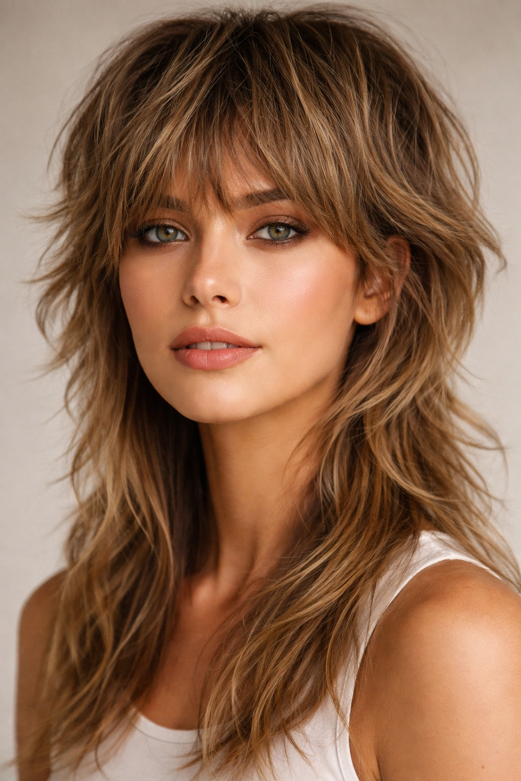 20 Flattering Mullet Cuts Women Are Requesting 4 Shag mullet with layered texture from short front to long back.