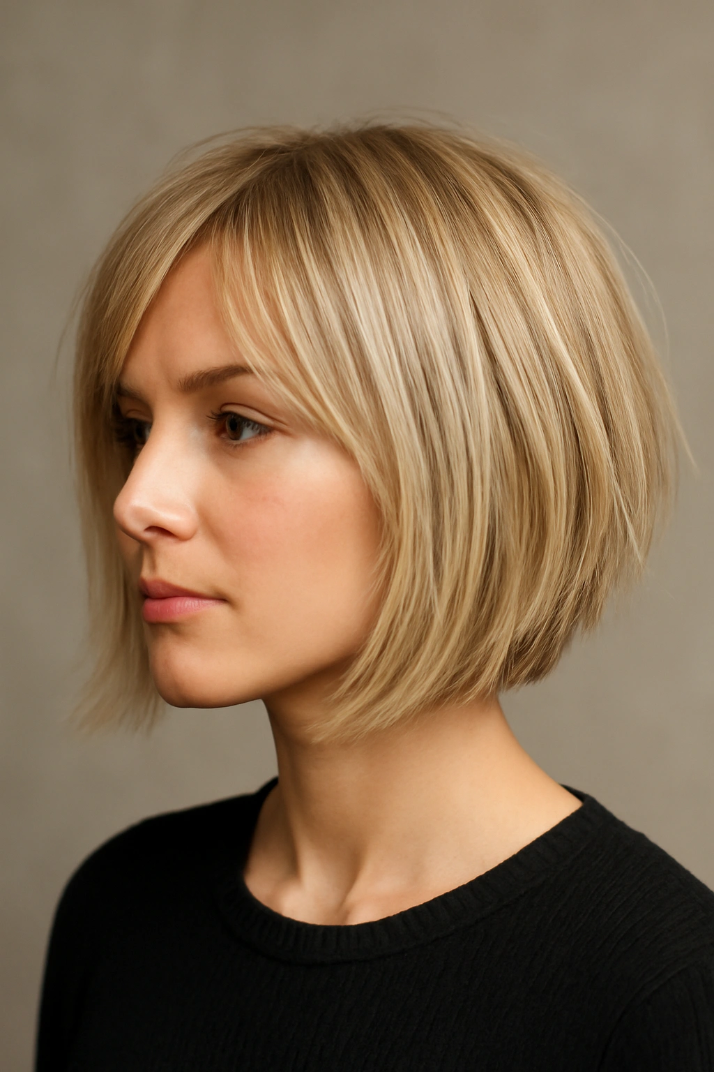 10 Short Straight Blonde Haircuts That Look Amazing 4 Close-up of a straight blonde shag with long top and short layers