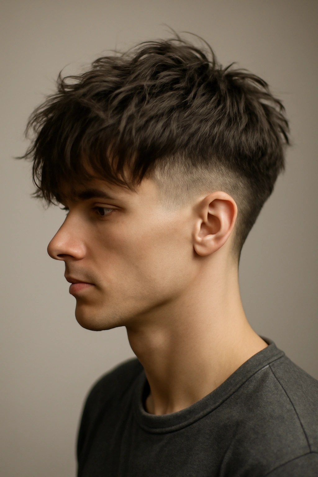 20 Shaggy Styles That Make Your Hair Look Effortlessly Good 12 Shaggy top with defined undercut and contrasting sides
