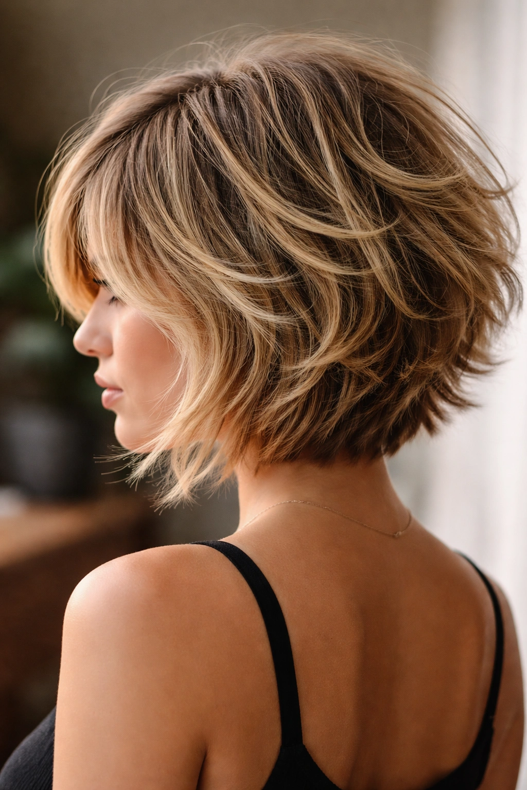 10 Short Inverted Bobs With Volume In The Back 5 Shaggy inverted bob with heavy back layers and retro texture